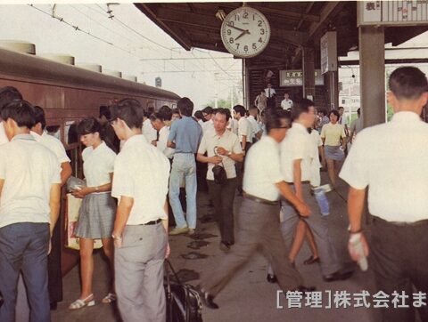 住道駅朝のラッシュ